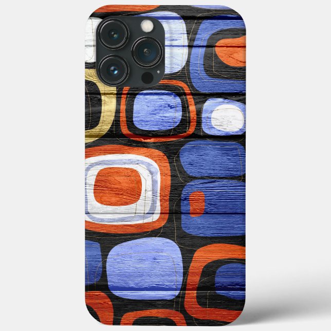 Modern Abstract Pastel Wood Look Case-Mate iPhone Hülle (Rückseite)