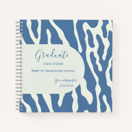 Modern abstract Pattern Graduation guest book Notizbuch