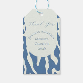 Modern abstract Pattern graduation thank you tag Geschenkanhänger