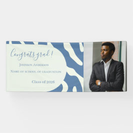Modern abstract Pattern Photo Graduation Banner