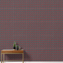Modern Abstract Red Poppy Floral Pattern