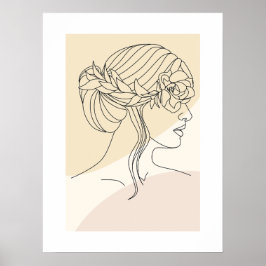 Modern Abstract Shapes Wall Art Poster