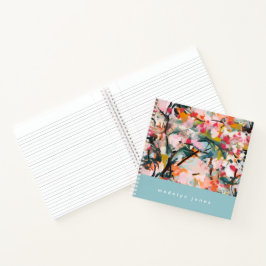 Modern Abstract Watercolor Botanical Floral Tree Notizbuch