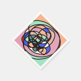Modern Abstrakt Art Cocktail Napkins Serviette