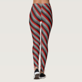MODERN abstrakt gezeichnet in hellgrauem Schwarz Leggings