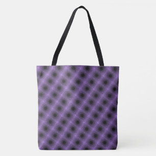 MODERN abstrakt gezeichnet Schwarz-lila-Mosaik Tasche