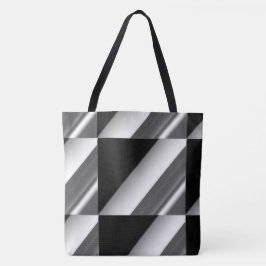 MODERN abstrakt gezeichnet Schwarzweißgrau Tasche
