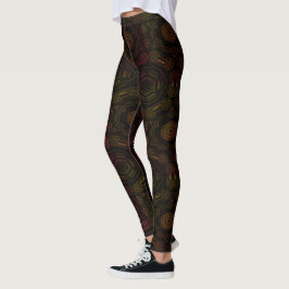 MODERN abstrakt zeichnend Schwarzlichtmosaik Leggings