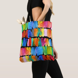 Modern abstrakte Farb-Aufruhr verrückte Farben Tasche