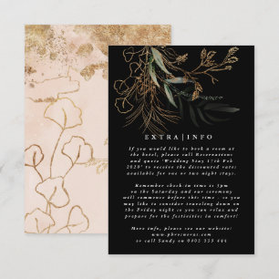 MODERN ABSTRAKTER Eukalyptus ONYX INFO Begleitkarte