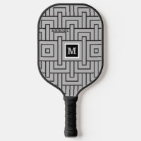 Modern Abstrakter Name für Schwarz-weiße Monogramm