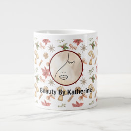 Modern Abstraktes Beauty Face Logo Jumbo-Tasse