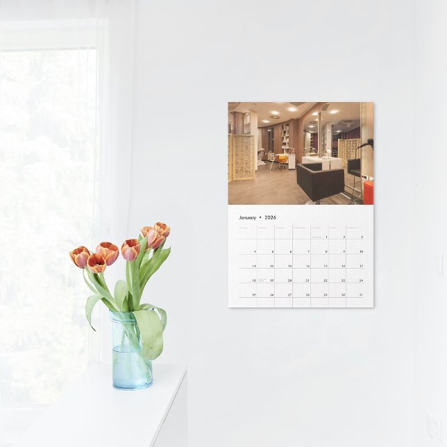 Modern Abstraktes Beauty Face Logo Kalender (Von Creator hochgeladen)