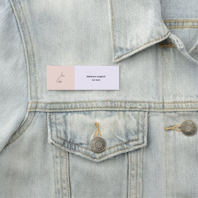 Modern Abstraktes Beauty Face Logo Namensschild (Beispiel)