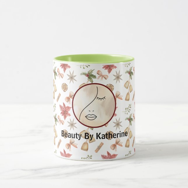 Modern Abstraktes Beauty Face Logo Tasse (Zentrum)