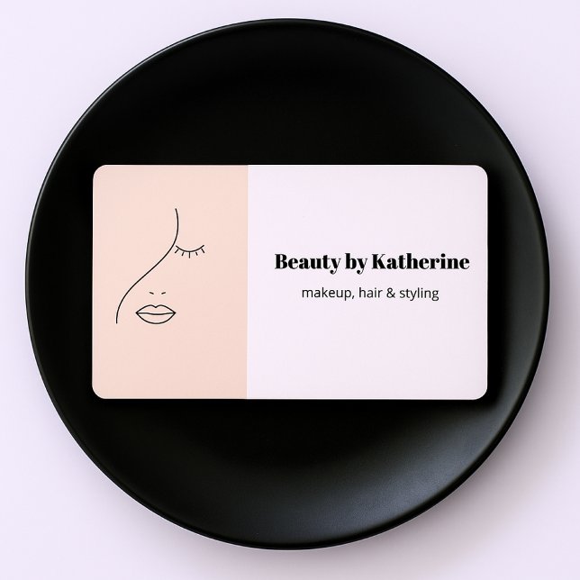 Modern Abstraktes Beauty Face Logo Visitenkarte (Von Creator hochgeladen)