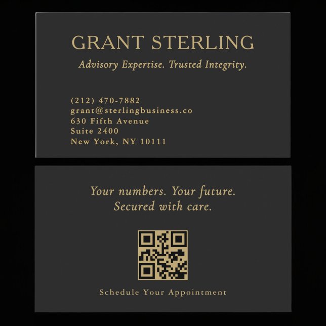 Modern Accountant CPA Professional QR Code Visitenkarte (Von Creator hochgeladen)