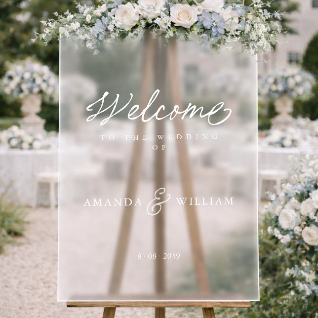Modern Acrylic Wedding Welcome Sign Acrylschild (Von Creator hochgeladen)
