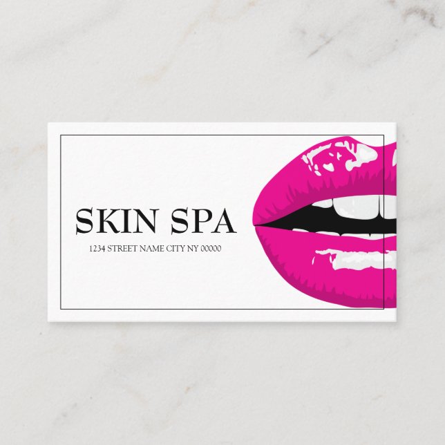 Modern Aesthetic Nurse, Doctor, Cosmetic Surgery B Visitenkarte (Vorderseite)