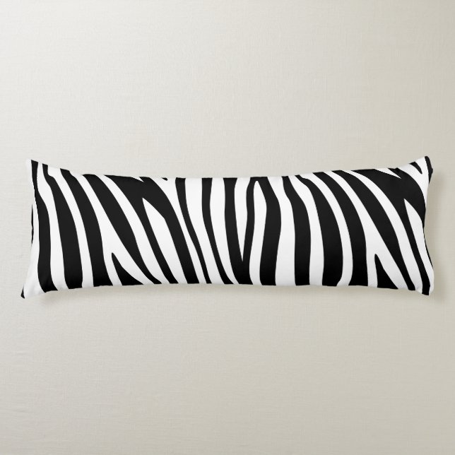 Modern African Mountain Zebra Animal Print Muster Seitenschläferkissen (Vorderseite)