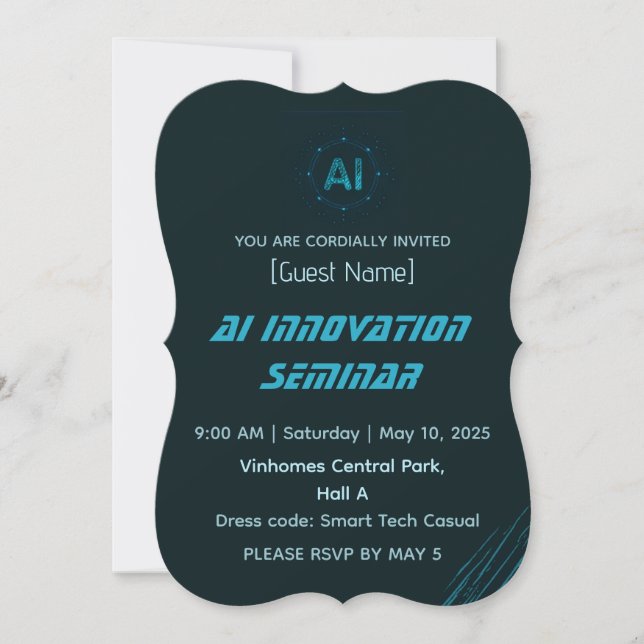 Modern AI & Tech Innovation Conference Invitation (Devant)