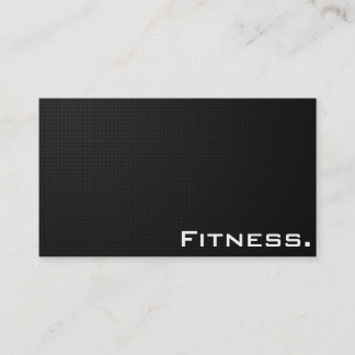 Modern alle schwarze Beschaffenheit - Fitness Visitenkarte