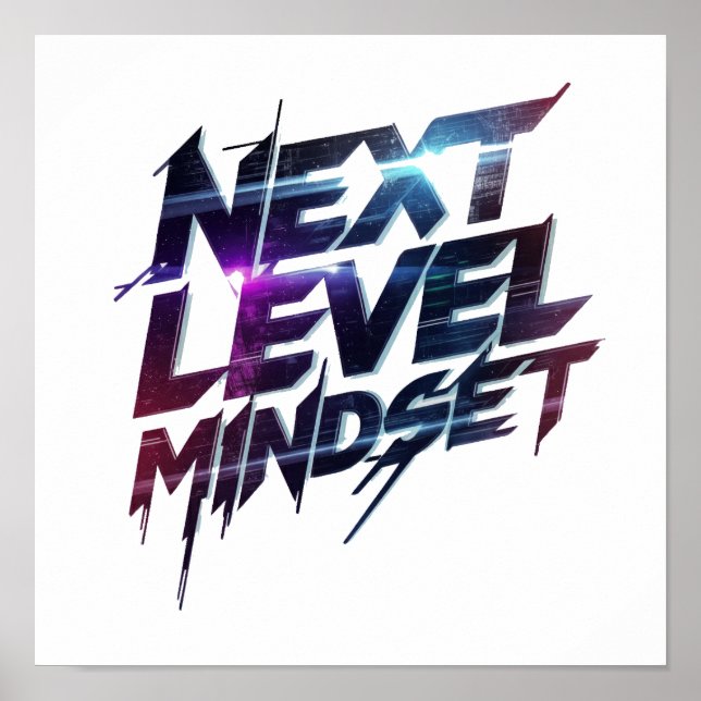 Modern Ambition and Hustle Graphic Poster (Vorne)