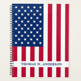 Modern American Flag Red White Blue Patriotic Planer