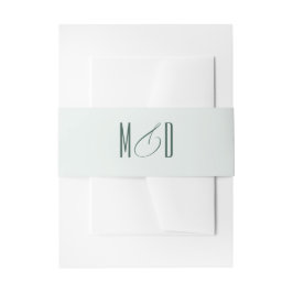 Modern Ampersand Elegant Monogram Einladungsbanderole