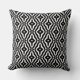Modern and Elegant Black & White Kissen