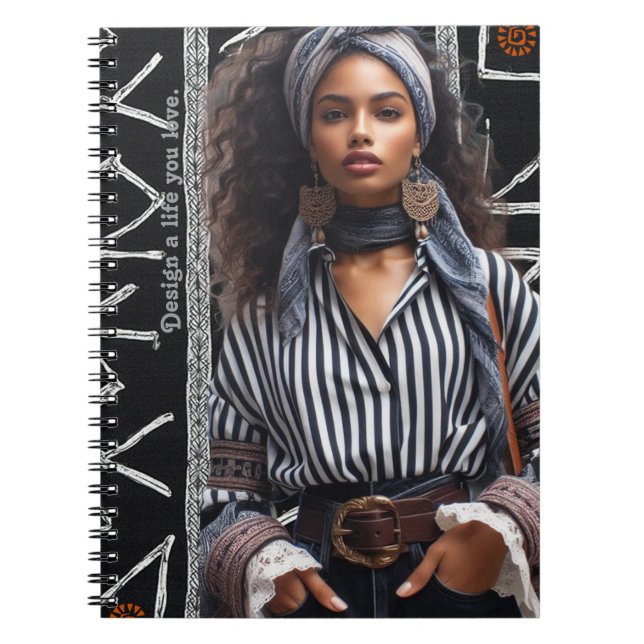 Modern and sophisticated Spiral Photo Notebook Notizblock (Vorderseite)