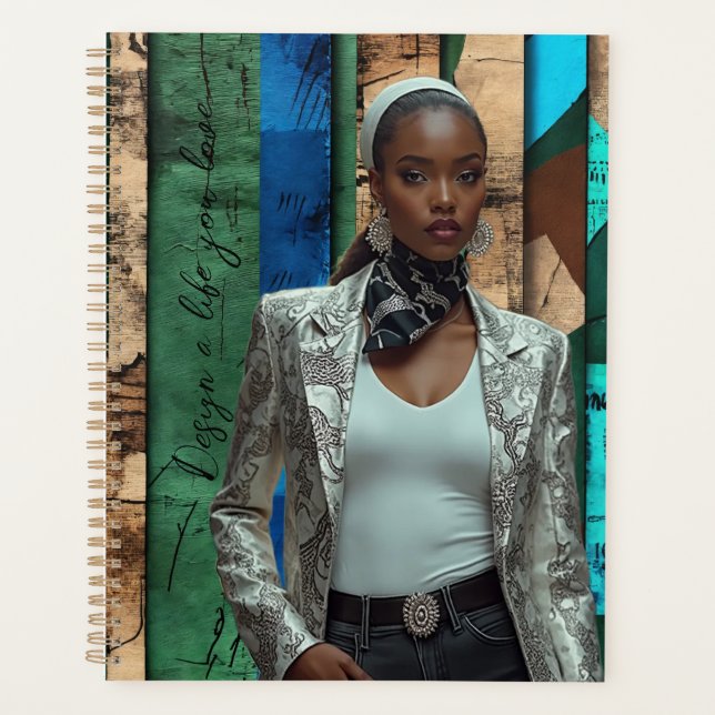 Modern and sophisticated Spiral Photo Notebook Planer (Vorderseite)