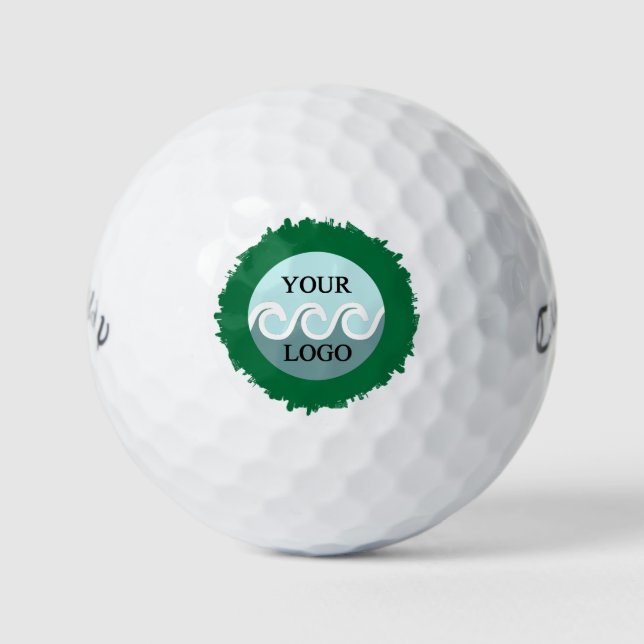 Modern angepasste Logo-Green-Frame-Golfbälle Golfball (Vorderseite)