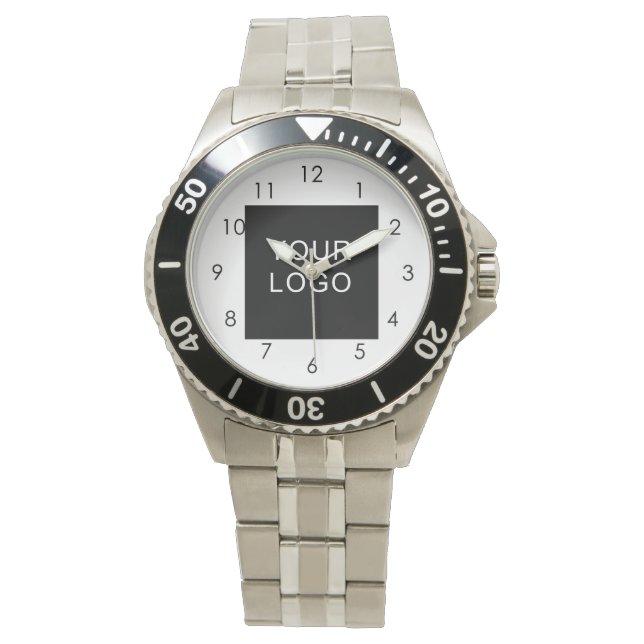 Modern angepasstes Firmenlogo Armbanduhr (Vorderseite)