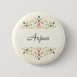 Modern Annaprashan First Rice Zeremonie Button