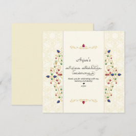 Modern Annaprashan First Rice Zeremonie Dankeskarte