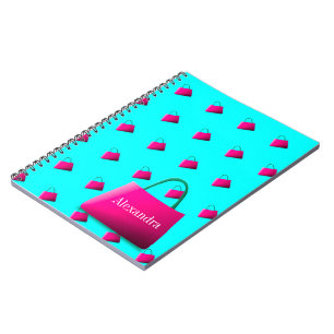 Modern Aqua Blue Teen Girl Fun Notizblock