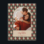 Modern Arch Christmas Card Feiertagspostkarte<br><div class="desc">Erleben Sie in dieser Saison mit einer einzigartigen Urlaubskarte einen bleibenden Eindruck. Diese einfache Weihnachtsbaumkarte zeichnet sich durch ein sauberes,  modernes Design aus. Passen Sie es mit Ihren Informationen an und machen Sie es einzigartig!</div>