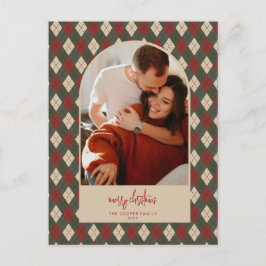 Modern Arch Christmas Card Feiertagspostkarte