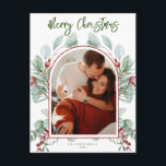 Modern Arch Christmas Card Feiertagspostkarte<br><div class="desc">Erleben Sie in dieser Saison mit einer einzigartigen Urlaubskarte einen bleibenden Eindruck. Diese einfache Weihnachtsbaumkarte zeichnet sich durch ein sauberes,  modernes Design aus. Passen Sie es mit Ihren Informationen an und machen Sie es einzigartig!</div>