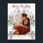 Modern Arch Christmas Card Feiertagspostkarte<br><div class="desc">Erleben Sie in dieser Saison mit einer einzigartigen Urlaubskarte einen bleibenden Eindruck. Diese einfache Weihnachtsbaumkarte zeichnet sich durch ein sauberes,  modernes Design aus. Passen Sie es mit Ihren Informationen an und machen Sie es einzigartig!</div>