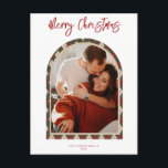 Modern Arch Christmas Card Feiertagspostkarte<br><div class="desc">Erleben Sie in dieser Saison mit einer einzigartigen Urlaubskarte einen bleibenden Eindruck. Diese einfache Weihnachtsbaumkarte zeichnet sich durch ein sauberes,  modernes Design aus. Passen Sie es mit Ihren Informationen an und machen Sie es einzigartig!</div>