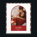 Modern Arch Christmas Card Flyer<br><div class="desc">Erleben Sie in dieser Saison mit einer einzigartigen Urlaubskarte einen bleibenden Eindruck. Diese einfache Weihnachtsbaumkarte zeichnet sich durch ein sauberes,  modernes Design aus. Passen Sie es mit Ihren Informationen an und machen Sie es einzigartig!</div>