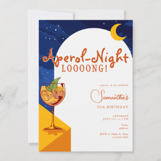 Modern Arch die ganze Nacht lang Spritz Sommer Geb Einladung