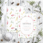 Modern Arch Gold Winter Greenery Frohe Weihnachten<br><div class="desc">Wie kann man den Feiertag besser vermitteln als mit unserer modernen Arch Gold Winter Greenery Frohe Weihnachtskarte? Diese schöne Karte zeigt ein modernes Wintergrün-Muster festlicher Winterberry-Botanicals, hinter der pilzförmigen Einlage mit Ihren Urlaubssgrüße. Das Wort "Merry" ist elegant in einem Skript-Schriftart geschrieben, was es zu einer perfekten Karte macht, um Liebenden...</div>