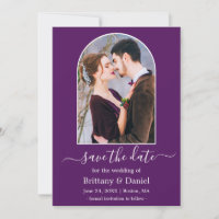 Modern Arch Photo Frame Purple