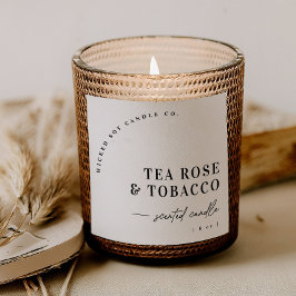 Modern Arch Scented Candle Product Label Sticker 