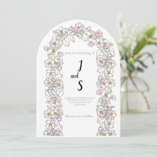 Modern Arch Wedding Invitation | Stylish Aesthetic Einladung