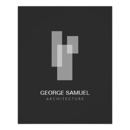 Modern Architectural Blocks Logo Download Poster
