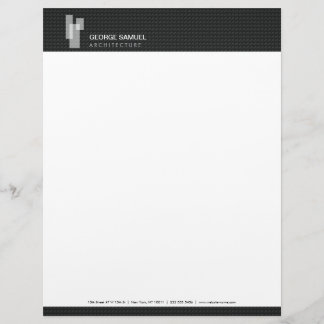 Modern Architectural Blocks Logo White/Gray  Briefbogen